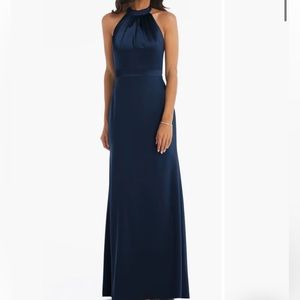 After Six Halter Neck Charmeuse &
Crepe‎ Gown